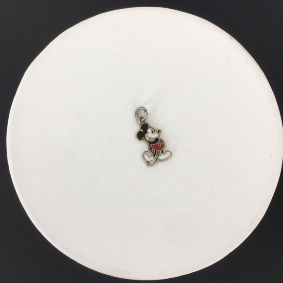 Vintage Walt Disney Mickey Mouse Tiny Charm Pendant Gold Miniature Collectible - Picture 11 of 11